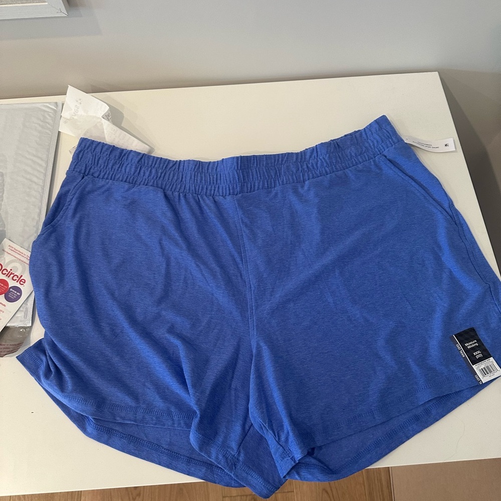 Athletic Works Women's Vibrant Blue Sports Shorts